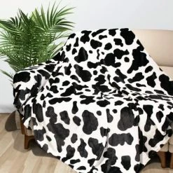 OHOIT Fleece Cow Print Throw Blankets, Soft Flannel Cozy Cow Blankets For Kids Adults, Washable Lightweight Fuzzy Cow Print Blanket For Couch Sofa Bed Office, Warm Plush Blankets For All Season 50"×60in Mom Blanket -Electric Blankets Sales 2022 51irYt06UxL. AC