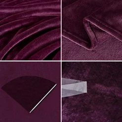 ZYL Flannel Fleece Throw Blanket, Soft Lightweight All-Season Plush Blanket, Microfiber Fluffy Blanket For Couch Bed Sofa,Solid Color Pattern (Purple,50" X 60")