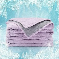 SLEEP ZONE Athletic Cooling Blanket Twin Size (60x80 Inches) For Hot Sleepers With Warm Jersey Cotton Side For Winter, Machine Washable Travel Camping Blanket (Blue+Grey) -Electric Blankets Sales 2022 51jDGDSy5L. AC 1