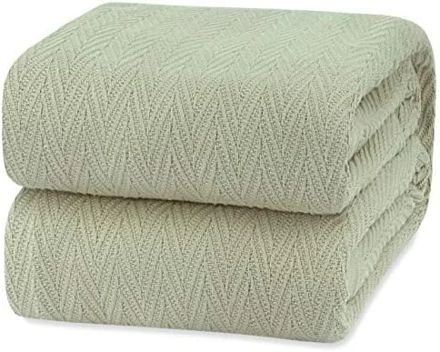 White Classic Luxury 100% Cotton Blankets King Size Bed - 410GSM Lightweight Waffle Summer Blanket - Breathable All Seasons Queen 108x90 - White 10 White Classic Luxury 100% Cotton Blankets King Size Bed - 410GSM Lightweight Waffle Summer Blanket - Breathable All Seasons Queen 108x90 - White - Image 8