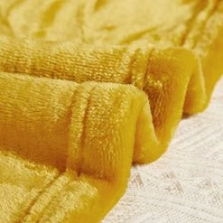 COCOPLAY W Mustard Yellow Throw Blanket, Flannel Fleece 50×60 Inches, All Season Microfiber Velvet Super Luxury Lightweight Warm Soft Cozy Blanket For Bed, Couch, Car Striped-light Purple -Electric Blankets Sales 2022 51jJ49gr4zL