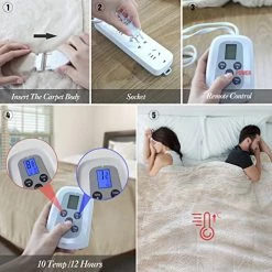 Marquess King Size Electric Blanket,Flannel Sherpa Washable And Comfortable Heated Blanket With 10 Heat Settings, Safety 10 Hours Auto-Off &Dual Temperature Dual Control By One Blanket(King, Navy) 16 Marquess King Size Electric Blanket,Flannel Sherpa Washable And Comfortable Heated Blanket With 10 Heat Settings, Safety 10 Hours Auto-Off &Dual Temperature Dual Control By One Blanket(King, Navy) -Electric Blankets Sales 2022 51jWCN6Dt8L 1