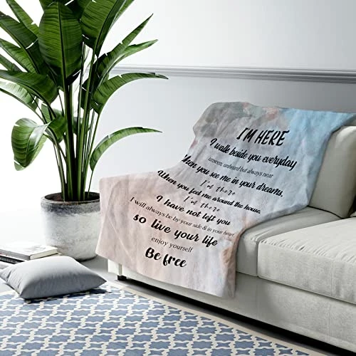 Yamco Bereavement Gifts Blanket - In Memory Of Loved One Gifts - Sympathy Gift For Loss Of Mother- Memorial Gifts 60"x 50" - Memorial Gifts For Loss Of Father - Dog Memorial Gifts - Remembrance Gifts Color 1 6 Yamco Bereavement Gifts Blanket - In Memory Of Loved One Gifts - Sympathy Gift For Loss Of Mother- Memorial Gifts 60"x 50" - Memorial Gifts For Loss Of Father - Dog Memorial Gifts - Remembrance Gifts Color 1 - Image 4