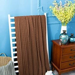 NTBAY 100% Pure Cotton Cable Knit Throw Blanket, Super Soft Warm 51x67 Knitted Throw Blanket For Couch, Sofa, Chair, Bed - Extra Cozy, Machine Washable, Comfortable Home Decor, Brown 9 NTBAY 100% Pure Cotton Cable Knit Throw Blanket, Super Soft Warm 51x67 Knitted Throw Blanket For Couch, Sofa, Chair, Bed - Extra Cozy, Machine Washable, Comfortable Home Decor, Brown -Electric Blankets Sales 2022 51jvQU0rcJL