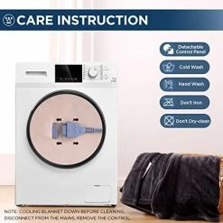 Westinghouse Electric Blanket Heated Throw | 6 Heating Levels & 2-10 Hour Time Setting | Flannel, 50x60in | Machine Washable, Beige -Electric Blankets Sales 2022 51jvcAplVSL