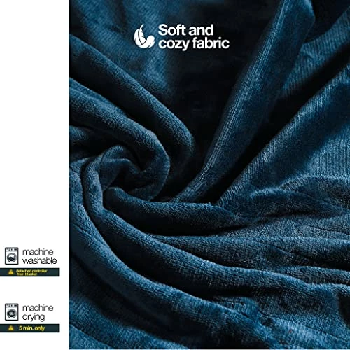 Medical King Heated Blanket, Queen Size Machine Washable Extremely Soft And Comfortable Electric Blanket Throw Fast Heating With Hand Controller 10 Heating Settings And Auto Shut-Off (84 X 90) 6 Medical King Heated Blanket, Queen Size Machine Washable Extremely Soft And Comfortable Electric Blanket Throw Fast Heating With Hand Controller 10 Heating Settings And Auto Shut-Off (84 X 90) - Image 4