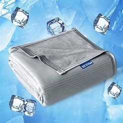 MIULEE Cooling Blanket Lightweight Breathable Summer Blanket Absorbs Heat Keep Cool, Japanese Q-Max>0.43 Cooling Fiber, Bamboo Blankets For Hot Sleepers Night Sweats Twin/Full Size 60" X 80"(Grey) 20 MIULEE Cooling Blanket Lightweight Breathable Summer Blanket Absorbs Heat Keep Cool, Japanese Q-Max>0.43 Cooling Fiber, Bamboo Blankets For Hot Sleepers Night Sweats Twin/Full Size 60" X 80"(Grey) -Electric Blankets Sales 2022 51kDMPHVzbL. AC