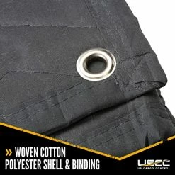 US Cargo Control Large Sound Blanket - 96 Inches Long By 80 Inches Wide - Black Sound Dampening Blanket - Durable Woven Cotton/Polyester Blend Material - Machine Washable - 12 Pounds Per Blanket -Electric Blankets Sales 2022 51kEujYuAVL