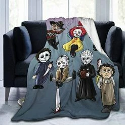 Oneca Horror Movie Characters Blanket 50"x40" Ultra-Soft Micro Fleece Blanket Comfortable Air Conditioning Blanket Halloween Decoration Gifts Blankets For Bed Couch Chair Living Room Style 1 -Electric Blankets Sales 2022 51kRdPgw10L. AC