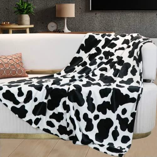 KIVEE Brown Cow Print Blanket Plush Flannel Fleece Cute Throw Blanket Soft Warm Cow Blankets And Throws Lightweight Sofa Bed Travel Couch Blankets For Baby Kids Adults Girls Boys Teens Gift 50x60 Inch 9 KIVEE Brown Cow Print Blanket Plush Flannel Fleece Cute Throw Blanket Soft Warm Cow Blankets And Throws Lightweight Sofa Bed Travel Couch Blankets For Baby Kids Adults Girls Boys Teens Gift 50x60 Inch - Image 7