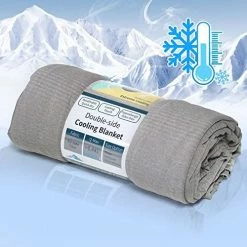 Tametra Home Bedding Tametra Cooling Blanket For Hot Sleepers, King Size Summer Blankets With Double Sided Cold Effect For Bed Lightweight Breathable Oversized Cold Blanket, Q-MAX>0.441, For Night Sweats With Laundry Bag Blue -Electric Blankets Sales 2022 51l7J7UlSQL. AC