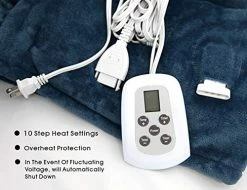 Marquess King Size Electric Blanket,Flannel Sherpa Washable And Comfortable Heated Blanket With 10 Heat Settings, Safety 10 Hours Auto-Off &Dual Temperature Dual Control By One Blanket(King, Navy) 14 Marquess King Size Electric Blanket,Flannel Sherpa Washable And Comfortable Heated Blanket With 10 Heat Settings, Safety 10 Hours Auto-Off &Dual Temperature Dual Control By One Blanket(King, Navy) -Electric Blankets Sales 2022 51l8tL9NzTL