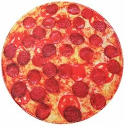 Benedict Unique Pizza Blanket, Tomato Sausage Blanket, Novelty Jumbo Blanket For Adults And Kids Or Everyone, Soft And Comfortable 285 GSM Flannel Pizza Blanket (60 Inches) Pizza-p200cm