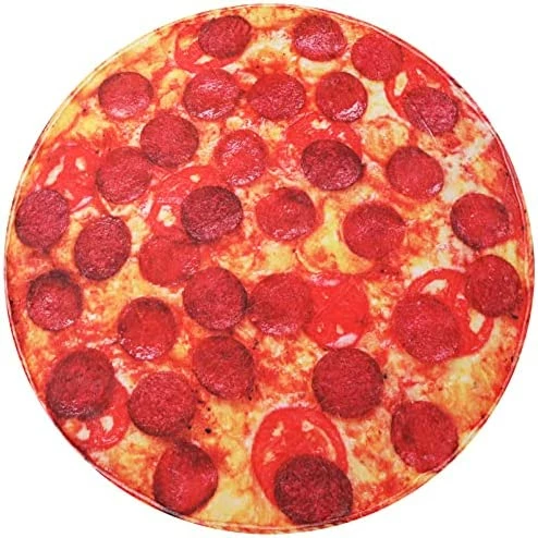 Benedict Unique Pizza Blanket, Tomato Sausage Blanket, Novelty Jumbo Blanket For Adults And Kids Or Everyone, Soft And Comfortable 285 GSM Flannel Pizza Blanket (60 Inches) Pizza-p200cm 9 Benedict Unique Pizza Blanket, Tomato Sausage Blanket, Novelty Jumbo Blanket For Adults And Kids Or Everyone, Soft And Comfortable 285 GSM Flannel Pizza Blanket (60 Inches) Pizza-p200cm - Image 7