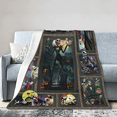 Guvaola Halloween Flannel Fleece Blanket, Air Conditioning Blanket,All-Season Velvet Blanket For Bed,Sofa,Car 50"x40" White10 14 Guvaola Halloween Flannel Fleece Blanket, Air Conditioning Blanket,All-Season Velvet Blanket For Bed,Sofa,Car 50"x40" White10 - Image 12