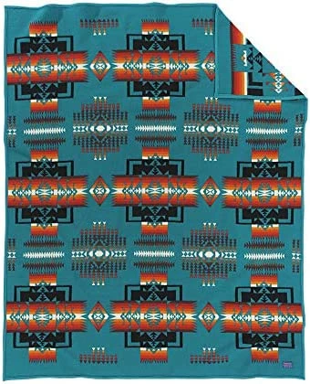 Pendleton Chief Joseph Wool Blanket Blue 11 Pendleton Chief Joseph Wool Blanket Blue - Image 10