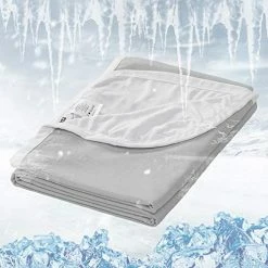 EXQ Home Cooling Blanket Cooling Blankets For Sleeping Summer Blanket For Hot Sleepers,Breathable Light Summer Blanket Q-Max>0.4 Cooling Fiber Grey Bed Blanket (60"x80",Twin Size) -Electric Blankets Sales 2022 51m0h1tCD8L. AC 1