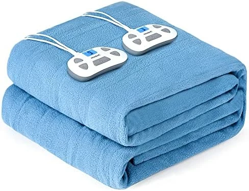 HNABAIC Electric Heated Blanket King Size Dual Control, 10 Heating Levels, 1-12 Hours Auto-Off Timer, Soft Polar Fleece, Machine Washable, ETL Certification (Blue, 100x90” King Size, Dual Control) 7 HNABAIC Electric Heated Blanket King Size Dual Control, 10 Heating Levels, 1-12 Hours Auto-Off Timer, Soft Polar Fleece, Machine Washable, ETL Certification (Blue, 100x90” King Size, Dual Control) - Image 5