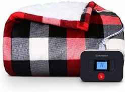 Westinghouse Electric Blanket Heated Blanket, Plaid Sherpa Heating Blanket, 10 Heating Levels & 1 To 12 Hours Heating Time Settings, Green Plaid, 62"x84" Twin Size 15 Westinghouse Electric Blanket Heated Blanket, Plaid Sherpa Heating Blanket, 10 Heating Levels & 1 To 12 Hours Heating Time Settings, Green Plaid, 62"x84" Twin Size -Electric Blankets Sales 2022 51mHs rrVvL. AC