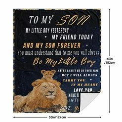 JERHTUO Blanket To My Son From Mom Letter Printed Blanket Letter Quilts Positive Encourage Birthday Christmas Thanksgiving Gifts Fits Flannel BlanketCouch Sofa Bedroom 50"x60" To My Dad,daghter 20 JERHTUO Blanket To My Son From Mom Letter Printed Blanket Letter Quilts Positive Encourage Birthday Christmas Thanksgiving Gifts Fits Flannel BlanketCouch Sofa Bedroom 50"x60" To My Dad,daghter -Electric Blankets Sales 2022 51mKoE3vN2L