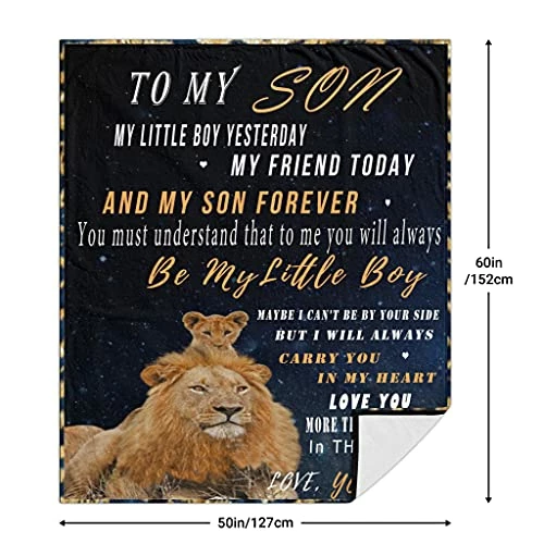 JERHTUO Blanket To My Son From Mom Letter Printed Blanket Letter Quilts Positive Encourage Birthday Christmas Thanksgiving Gifts Fits Flannel BlanketCouch Sofa Bedroom 50"x60" To My Dad,daghter 8 JERHTUO Blanket To My Son From Mom Letter Printed Blanket Letter Quilts Positive Encourage Birthday Christmas Thanksgiving Gifts Fits Flannel BlanketCouch Sofa Bedroom 50"x60" To My Dad,daghter - Image 6