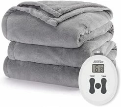 Sunbeam Royal Luxe Cadet Blue Heated Blanket - Full -Electric Blankets Sales 2022 51mdSZgs1eL. AC