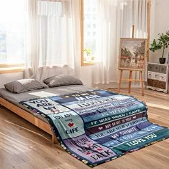 Tunkoo Gifts For Men Soft Blanket, Gifts For Husband Fathers Day From Wife, Anniversary For Him Birthday Husband Boyfriend Gifts Light Weight Flannel Blanket 60'' X 50'' To My Man -Electric Blankets Sales 2022 51mtOYKOb9L