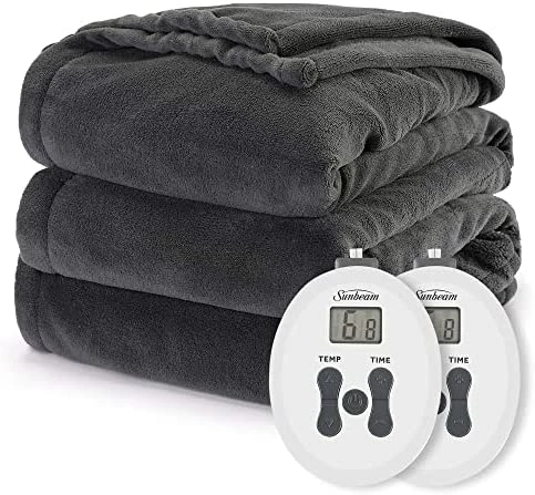 Sunbeam Royal Luxe Mushroom Heated Blanket - Queen 17 Sunbeam Royal Luxe Mushroom Heated Blanket - Queen - Image 15
