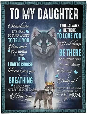 GADGETSTALK (60"x80") Sherpa Blanket - Daughter Blanket From Mom - Gift For Daughter, Never Forget That I Love You My Daughter - Daughter Gift For Birthday, Christmas Bonus Daughter Style 11 9 GADGETSTALK (60"x80") Sherpa Blanket - Daughter Blanket From Mom - Gift For Daughter, Never Forget That I Love You My Daughter - Daughter Gift For Birthday, Christmas Bonus Daughter Style 11 - Image 7