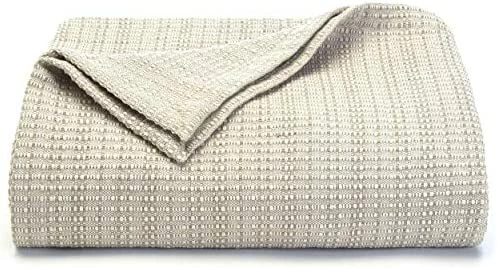Tommy Bahama - Queen Blanket, Soft Cotton Bedding, Medium Weight & All Season Home Decor (Bamboo Woven Natural, Queen) 9 Tommy Bahama - Queen Blanket, Soft Cotton Bedding, Medium Weight & All Season Home Decor (Bamboo Woven Natural, Queen) - Image 7