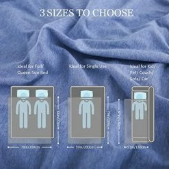 CHOSHOME Cooling Blanket For Hot Sleepers Lightweight Summer Cold Thin Blankets For Sleeping, Hot Flashes Night Sweats, Soft Blanket For Bed, King Size, Blue 9 CHOSHOME Cooling Blanket For Hot Sleepers Lightweight Summer Cold Thin Blankets For Sleeping, Hot Flashes Night Sweats, Soft Blanket For Bed, King Size, Blue -Electric Blankets Sales 2022 51ndI4CM7rL