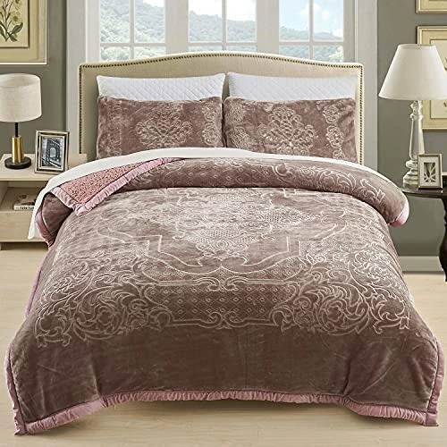 JML Sherpa Flannel Blanket, 3-Piece Fleece Blanket With Pillow Shams- Soft, Warm, Korean Style Printed Embossed Bed Blanket, Burgundy Solid Color - Teal 9 JML Sherpa Flannel Blanket, 3-Piece Fleece Blanket With Pillow Shams- Soft, Warm, Korean Style Printed Embossed Bed Blanket, Burgundy Solid Color - Teal - Image 7