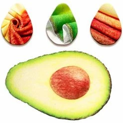 GZDDG Avocado Blanket, Cute Cartoon Food Fruit Throw Blankets, Soft And Comfortable Giant Light And Soft Round Beach Blanket For Kids And Adults ， Bed Couch Travel Beach (59 INCHES) -Electric Blankets Sales 2022 51nvRqPBB6L