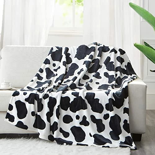 KING DARE Cow Blanket Pink Cow Printing Throw Gift For Kids Adults Couch Bed Cow Decor (Cows Patten-Pink, 50x60) Cows Print-spot 10 KING DARE Cow Blanket Pink Cow Printing Throw Gift For Kids Adults Couch Bed Cow Decor (Cows Patten-Pink, 50x60) Cows Print-spot - Image 8