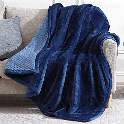 Lynnlov Thick 3 Layers Flannel Fleece Throw Blanket For Couch 50" X 60", Soft Decorative Microfiber Plush Blankets,Luxury Comfy Cozy Velvet Blanket For Sofa Chair Bed, Winter, Warm, Breathable, Grey 11 Lynnlov Thick 3 Layers Flannel Fleece Throw Blanket For Couch 50" X 60", Soft Decorative Microfiber Plush Blankets,Luxury Comfy Cozy Velvet Blanket For Sofa Chair Bed, Winter, Warm, Breathable, Grey - Image 9