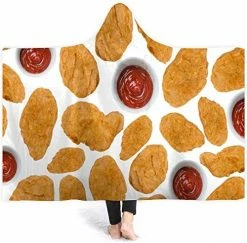 AMITAYUS Ultra Soft Light Weight Hooded Throw Blanket Chicken Nugget Comfy Fluffy Quilt For Bed Couch Sofa Living Room Picnic Suitable All Seasons 40"X50" Small -Electric Blankets Sales 2022 51oXTdM1xL. AC