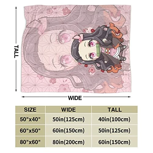 Diocdsdf Anime Blanket -Cute Pink Nezuko Blanket -50x40 Inches Nezuk-2 5 Diocdsdf Anime Blanket -Cute Pink Nezuko Blanket -50x40 Inches Nezuk-2 - Image 3