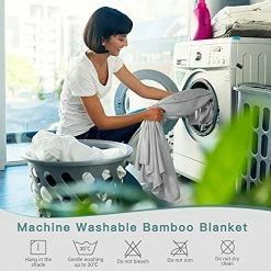 Avoalre Cooling Bamboo Blankets, Twin Size Breathable Summer Cool Blankets That Keeps Cool For Adults, Children, Babies, Cozy Soft Cold Throw Lightweight For Bed Couch All-Season Uses, 59"x79", Gray -Electric Blankets Sales 2022 51oxCDyRAkS