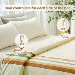 Jet's Home Heated Blanket Queen Size 84‘’X90‘’Soft Silky Plush Electric Blanket With 4 Heating Level & 10 Hour Auto Off Heating Blanket,ETL Certified Machine Washable Beige 15 Jet's Home Heated Blanket Queen Size 84‘’X90‘’Soft Silky Plush Electric Blanket With 4 Heating Level & 10 Hour Auto Off Heating Blanket,ETL Certified Machine Washable Beige -Electric Blankets Sales 2022 51pEoOymWBL