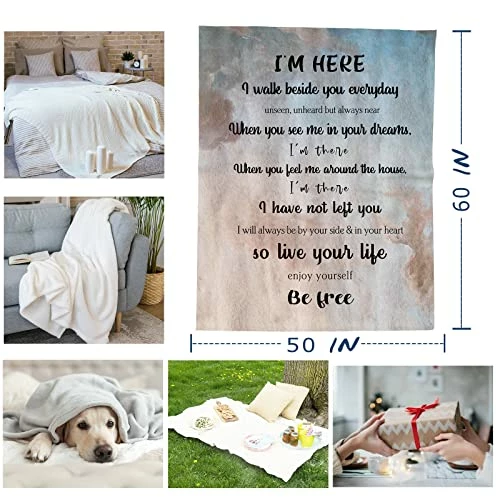 Yamco Bereavement Gifts Blanket - In Memory Of Loved One Gifts - Sympathy Gift For Loss Of Mother- Memorial Gifts 60"x 50" - Memorial Gifts For Loss Of Father - Dog Memorial Gifts - Remembrance Gifts Color 1 4 Yamco Bereavement Gifts Blanket - In Memory Of Loved One Gifts - Sympathy Gift For Loss Of Mother- Memorial Gifts 60"x 50" - Memorial Gifts For Loss Of Father - Dog Memorial Gifts - Remembrance Gifts Color 1 - Image 2
