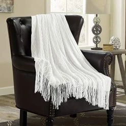 HOMEIDEAS Textured Knitted Throw Blanket - Super Soft Knit Blanket With Tassels - Warm Decorative Blanket For Fall Winter Couch Sofa Chair Bed Living Room (50x60, Orange) -Electric Blankets Sales 2022 51pPLwh0vrL. AC