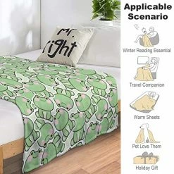 Kobves Cute Frog Blanket Soft Warm Lightweight, Kawaii Throw Blanket Warm Blankets Frog Gifts For Adults Teens Pet 50x40 For Sofa Bed -Electric Blankets Sales 2022 51pPvt7f12L