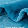 Topblan Electric Heated Blanket, Fast Heating Blanket 10 Heating Levels, Double-Layer Soft Flannel Heated Blanket Full Size For Bedroom Couch, Machine Washable, 72x84 Inches Blue