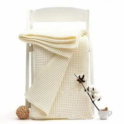 Ras Décor Linen Woven Cotton Blankets King/California King Size Super Soft Breathable, 100% Cotton Throw Blanket And Quilt For Bed And Sofa, Off White -Electric Blankets Sales 2022 51qCHuxJd8L