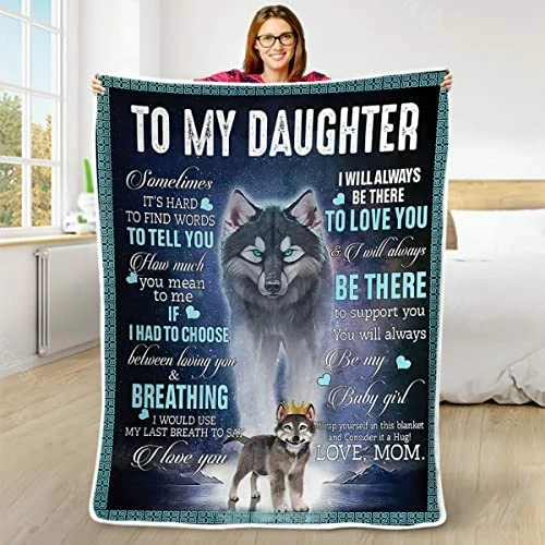 GADGETSTALK (60"x80") Sherpa Blanket - Daughter Blanket From Mom - Gift For Daughter, Never Forget That I Love You My Daughter - Daughter Gift For Birthday, Christmas Bonus Daughter Style 11 17 GADGETSTALK (60"x80") Sherpa Blanket - Daughter Blanket From Mom - Gift For Daughter, Never Forget That I Love You My Daughter - Daughter Gift For Birthday, Christmas Bonus Daughter Style 11 - Image 15
