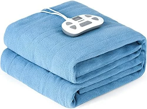 HNABAIC Electric Heated Blanket King Size Dual Control, 10 Heating Levels, 1-12 Hours Auto-Off Timer, Soft Polar Fleece, Machine Washable, ETL Certification (Blue, 100x90” King Size, Dual Control) 8 HNABAIC Electric Heated Blanket King Size Dual Control, 10 Heating Levels, 1-12 Hours Auto-Off Timer, Soft Polar Fleece, Machine Washable, ETL Certification (Blue, 100x90” King Size, Dual Control) - Image 6