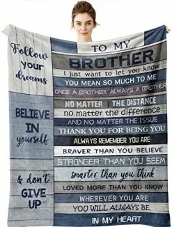 Yamco Big Brother Gift Blanket - Brother Gifts - Gifts For Older Brother - Funny Brother Gifts From Sister 60" X 50" - Birthday Gifts For Brother - Gifts For Brother - Birthday Graduation Gift Ideas 31 Yamco Big Brother Gift Blanket - Brother Gifts - Gifts For Older Brother - Funny Brother Gifts From Sister 60" X 50" - Birthday Gifts For Brother - Gifts For Brother - Birthday Graduation Gift Ideas -Electric Blankets Sales 2022 51qj4jGQrL. AC 1