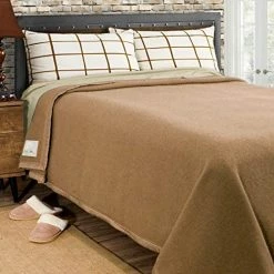 Poyet Motte Made In France Poyet Motte Rivoli Solid 400GSM 100% Virgin Wool Blanket, Medium/Heavy Weight, Machine Washable (Natural Solid, Full/Queen Size) -Electric Blankets Sales 2022 51qrZlRcLcL. AC