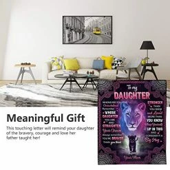 KOXHOX To My Daughter Blanket From Mom Fleece Blanket Letter Printed Quilts Air Mail Blanket Personalized Custom Gifts St Patrick's Day Present Mom's Love 50*60in 9 KOXHOX To My Daughter Blanket From Mom Fleece Blanket Letter Printed Quilts Air Mail Blanket Personalized Custom Gifts St Patrick's Day Present Mom's Love 50*60in -Electric Blankets Sales 2022 51r7YpATyyL 1