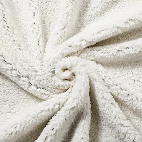 LEISURE TOWN Sherpa Blanket Brown/white 4 LEISURE TOWN Sherpa Blanket Brown/white - Image 2